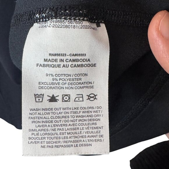 Nike black tech fleece lightweight long sleeve top size M - Picture 7 of 7